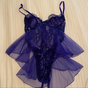 Babydoll Lace and tulle teddy